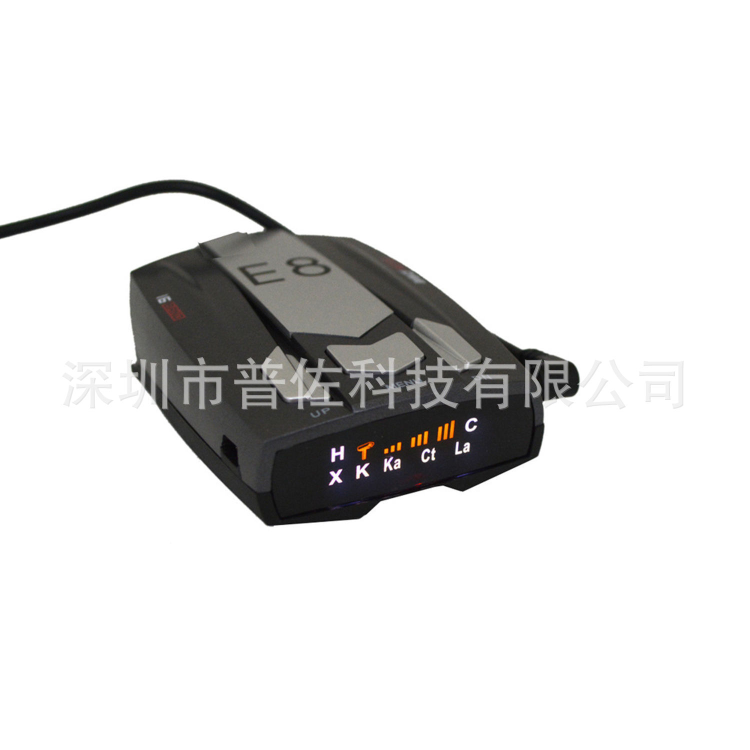 Foreign trade E8 electronic dog, single-spectrum mobile electronic dog radar detector, Chinese-Russian switch.