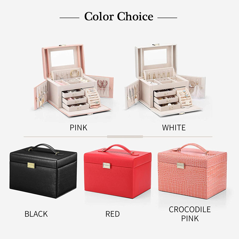 Cross-border heat-selling large-capacity necklace box multipurpose jewellery box Jewelry Organizer