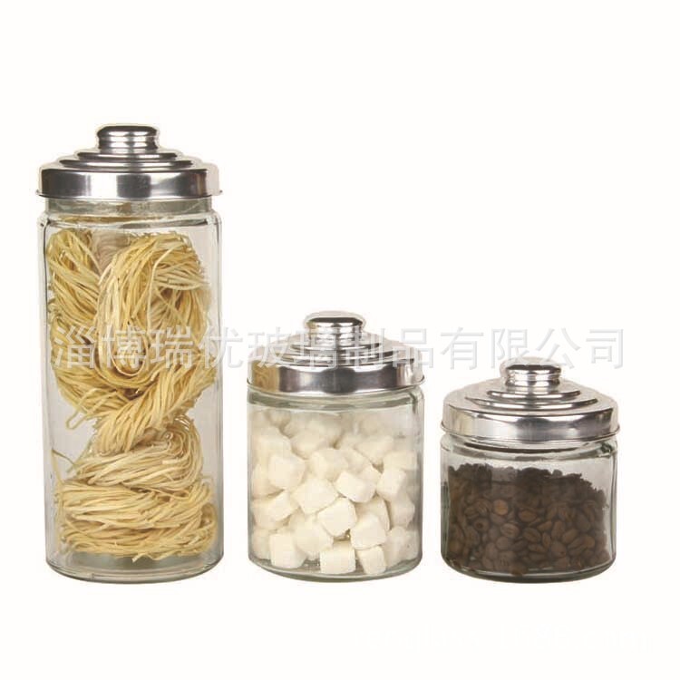It's an empty glass jar for a cork.