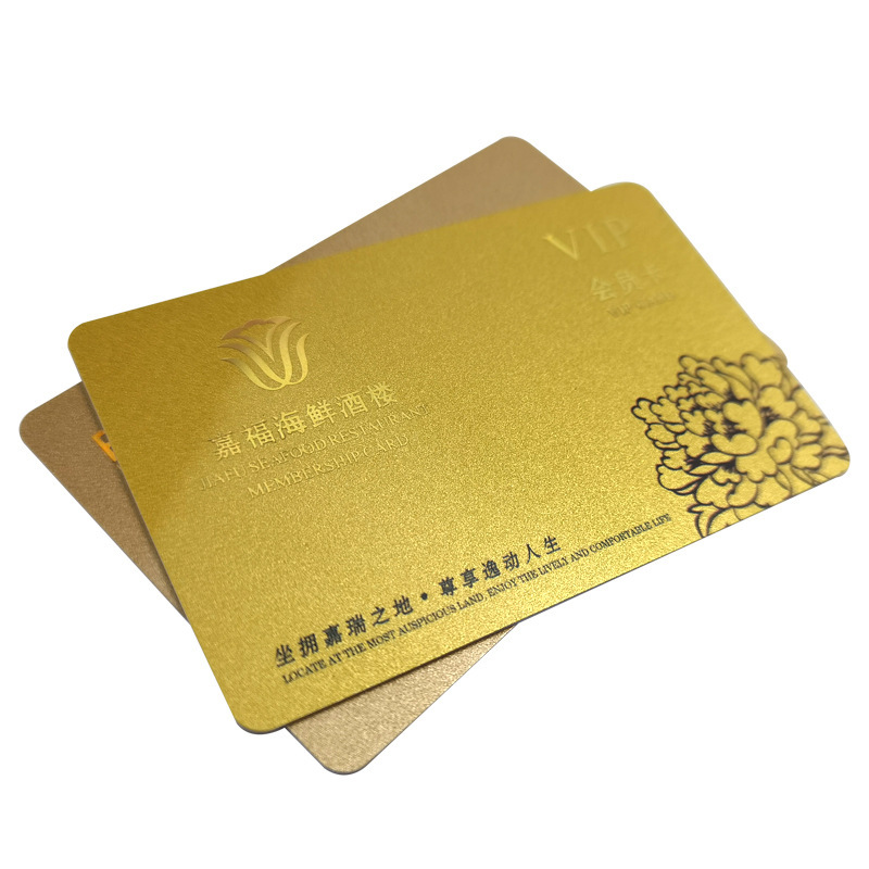 Bảo tồn chất lượng cao, bạc và vàng in trên thẻ từ Pvc VIP