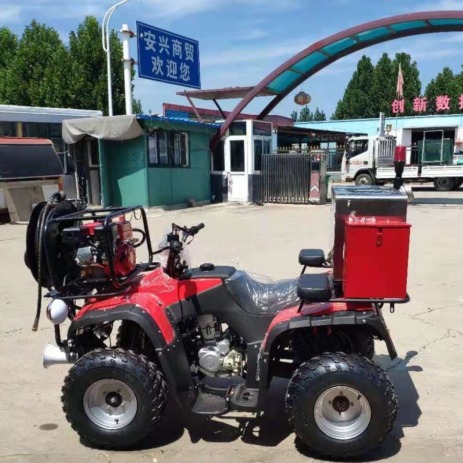 Fire motorcycle, ATV all-terrain 4-wheel fire truck, motor 4-wheel fire motorcycle factory.