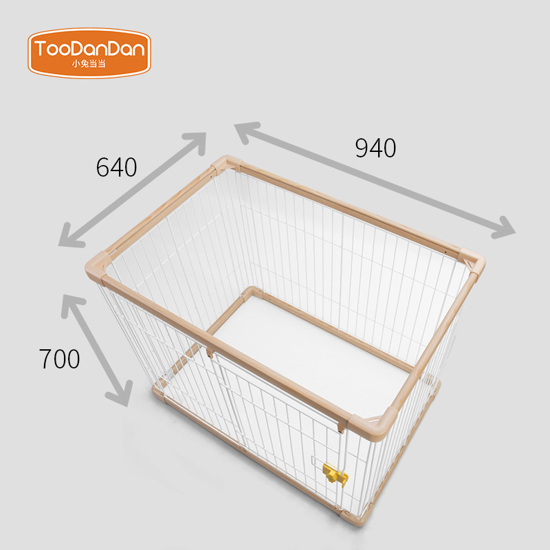 美国工厂TooDanDan铝合金狗笼子中小型犬宠物折叠笼家用室内围栏