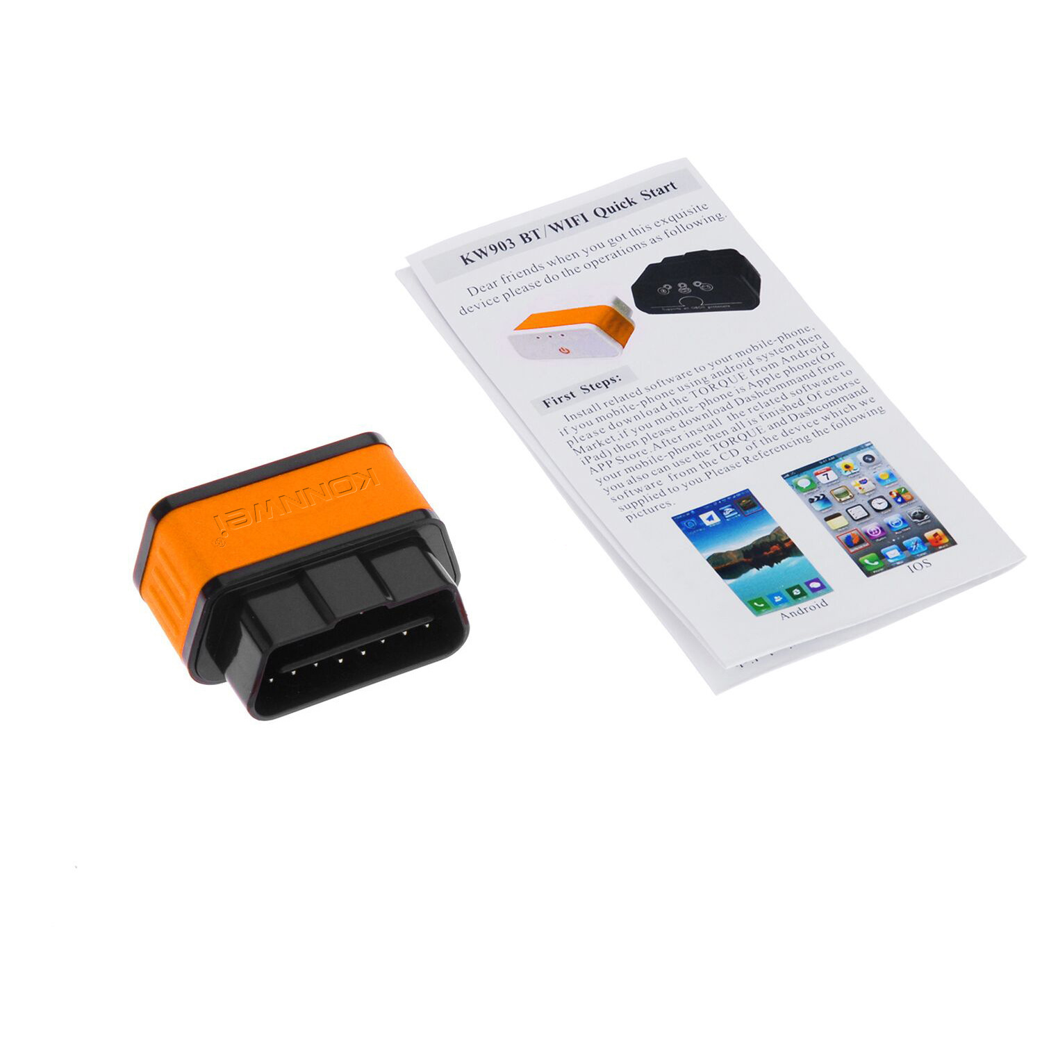 KW903 Bluetooth 4.0 5.0 Support IOS/Azra Double Model ELM 327 Car Fault Scanner