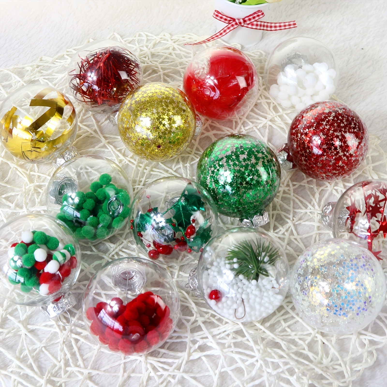 PET Translucency Pistol 8cm/10/12/15 E27 Christmas Decoration