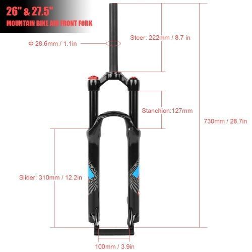 26/27.5' núi ngã baz nhôm hợp kim xe đạp treo nĩa nĩa