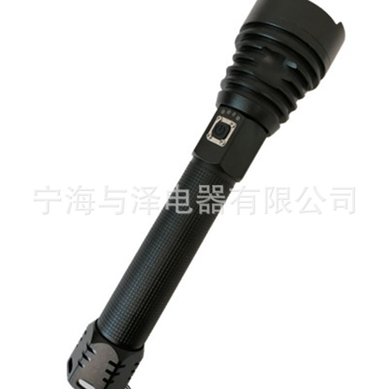 XHP90 new aluminium alloy flashlight USB scalding focal flashlight