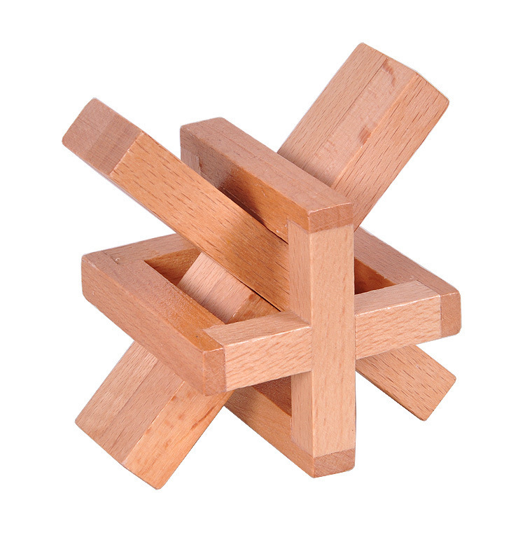 Adult wood toy, classical toy, Confucius Locked Luban, round the city and import wood.