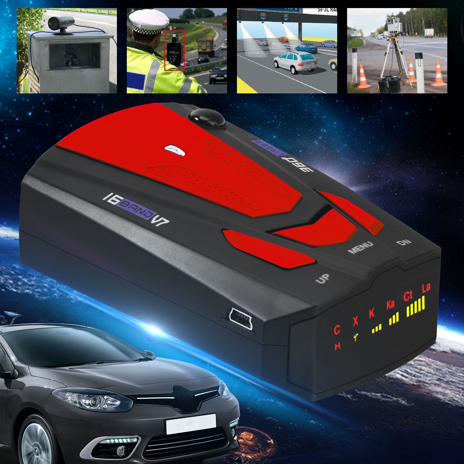 V7 electronic dogs, mobile radar speed gauges, car-borne electronic dog car speed gauges, foreign trade in English and Russian.