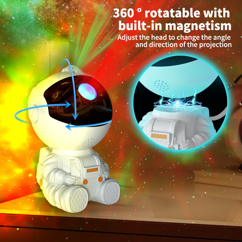 Astronaut Starlight Astronomer projectors full of sky-controlled atmosphere lights, children's bedroom lights.