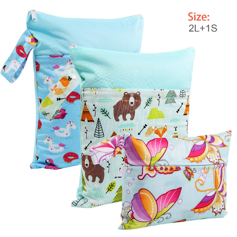 Túi tã kích cỡ Assenappy, lớn 30 * 36 cm 28 * 30 cm và túi tã gấp đôi