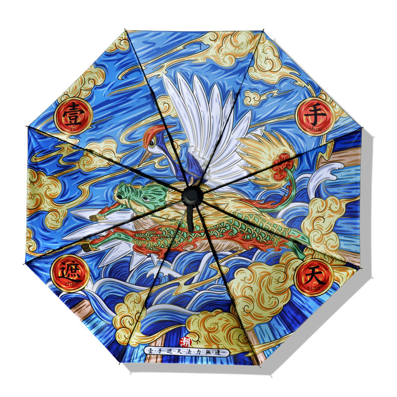 Creative, fully automated solar umbrella against the triple-twilight barometers of UV-protective umbrellas for twilight students