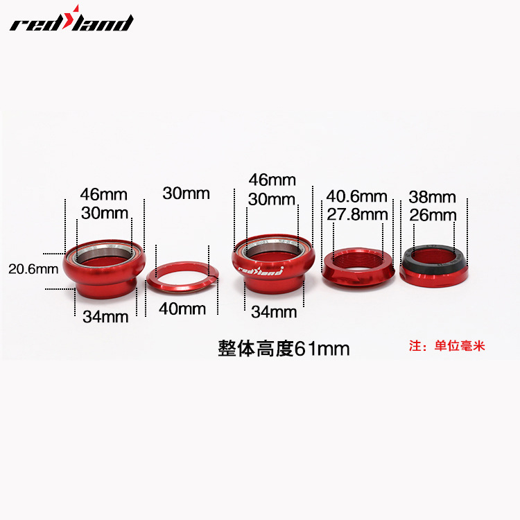 REDLAND semi-hidden cường độ cao aluminium hợp kim CNC 2 tô mang ống dài 28.6M