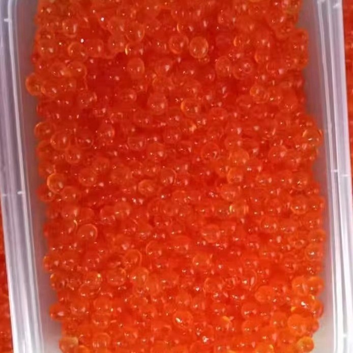 The salmon caviar, the salmon caviar.