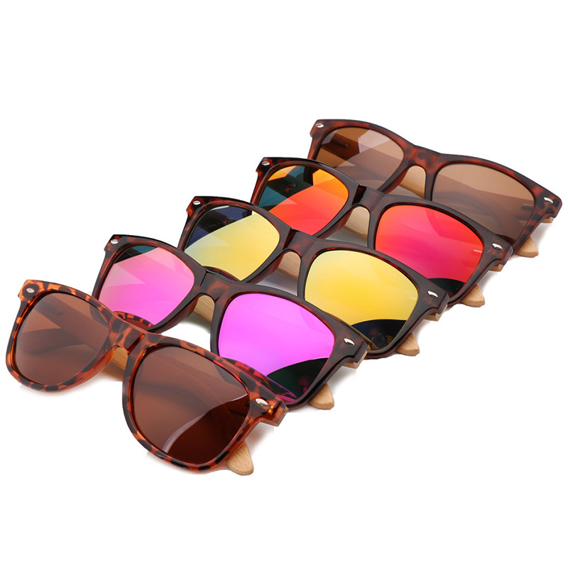 Europe and America cross-border hot-skinned bamboo glasses, male ladies retrospect sunglasses.