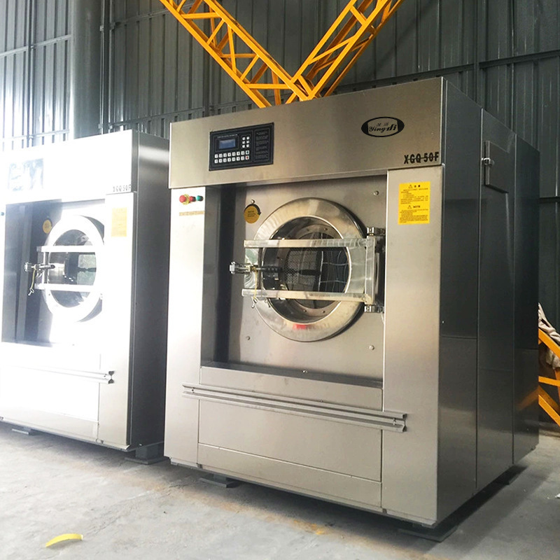 Full automatic stainless steel scrubber washing machine. Roller washing machine, bed sheet washing equipment, Hotel Hotel