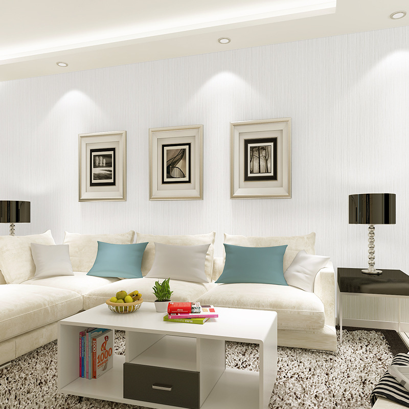 Bức tường màu sắc của giấy cho tường phòng khách màu trắng của phòng khách.