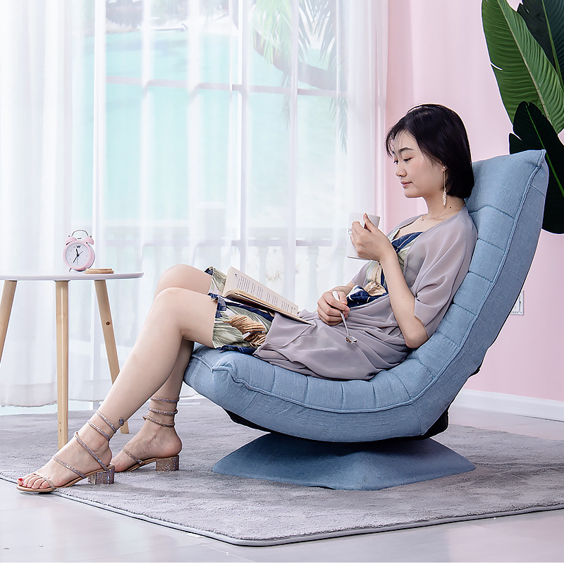 Cái ghế sofa lười biếng có thể xoay ghế mặt trăng quanh ghế biểu diễn phòng ngủ hiện đại.
