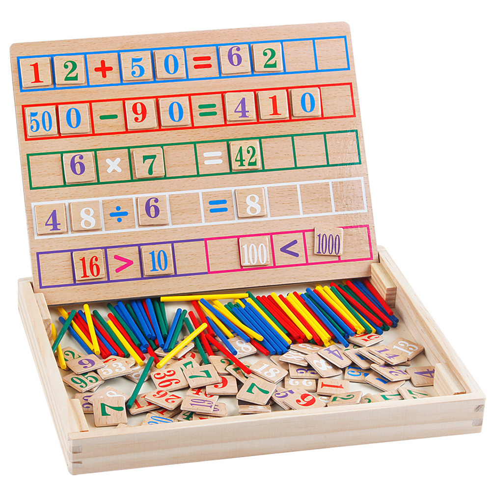 Mu Bei, a children's magnetic two-sided puzzle board in a puzzle box.