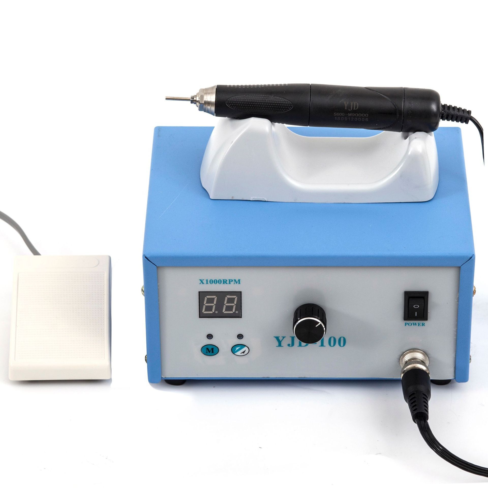 A small, carbon-free electronic carving machine without a brush grinder