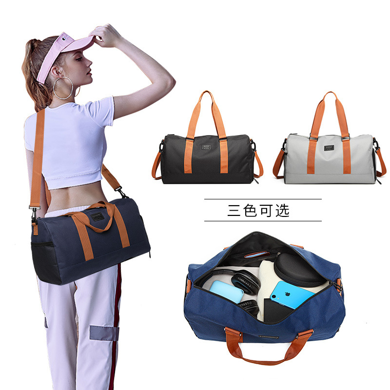 The new cross-border travel bag lady's gym bag customises the Logo waterproof handbags.