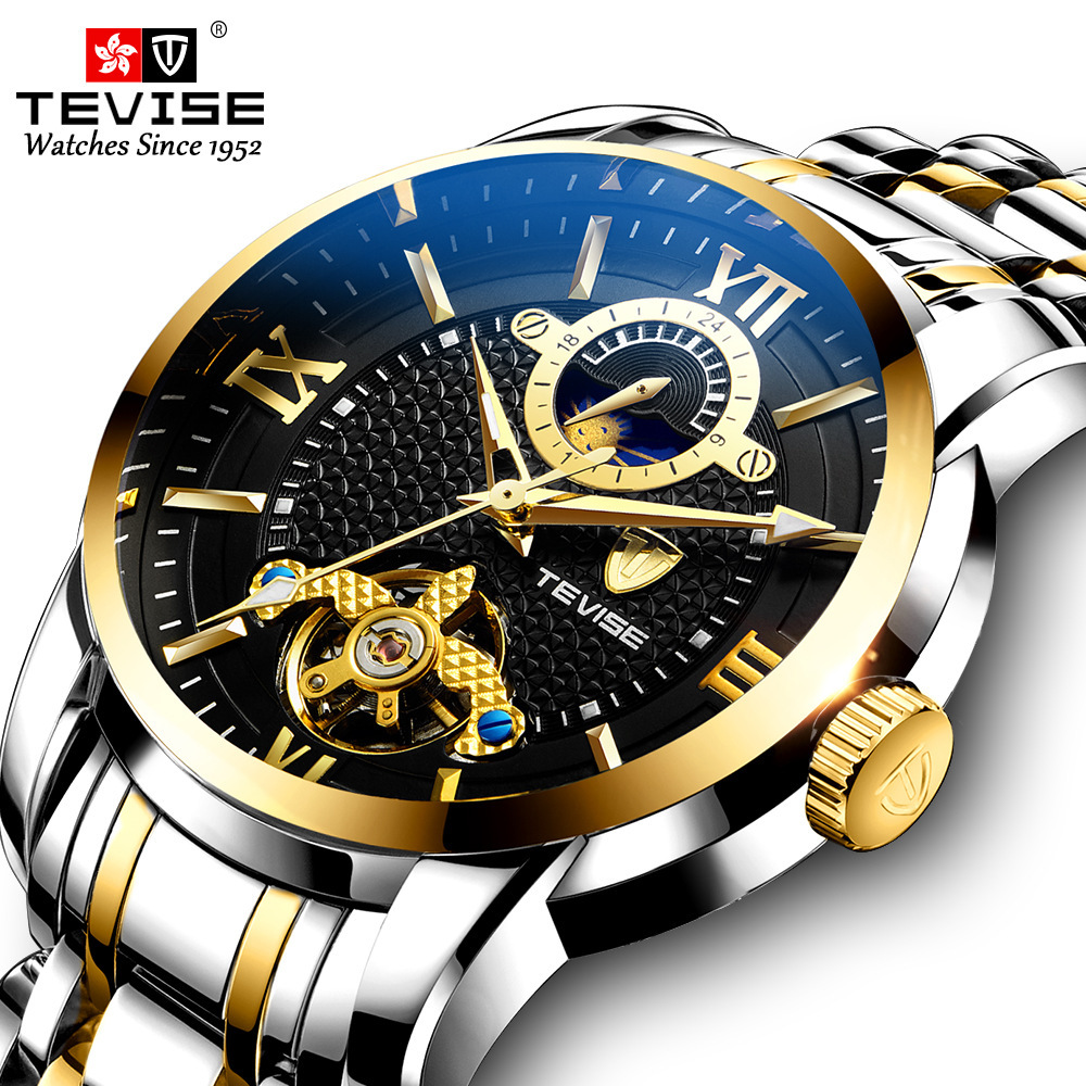 Quick-and-forward hot-seller TeVISE men, full automatic robot watch waterproof nightlight.