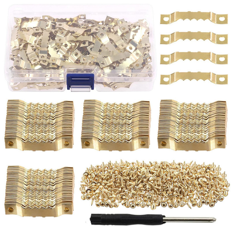 150 pcs gold, black, silver-coloured, two-sided, double-coloured screwdall metal straight-line frame frame waller
