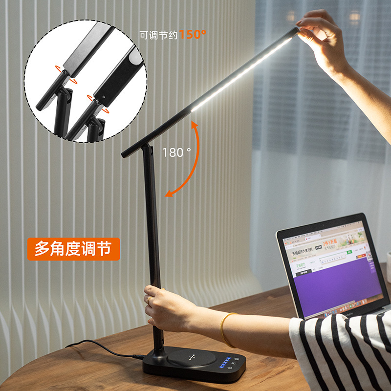 A multi-purpose metal-protector LED lamp with a wireless charger on the USB mouth.