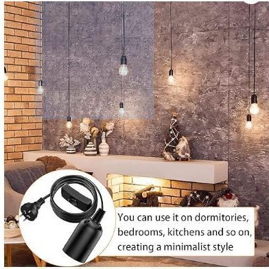 E27 Plug-in exchange power supply plug, plant growth extension light bulb chandelier in the kitchen