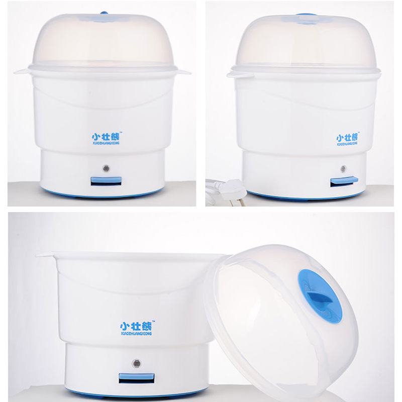 Gấu, thuốc khử trùng cho trẻ sơ sinh, sáu chai, bình khử trùng hơi nước, một chìa khóa.