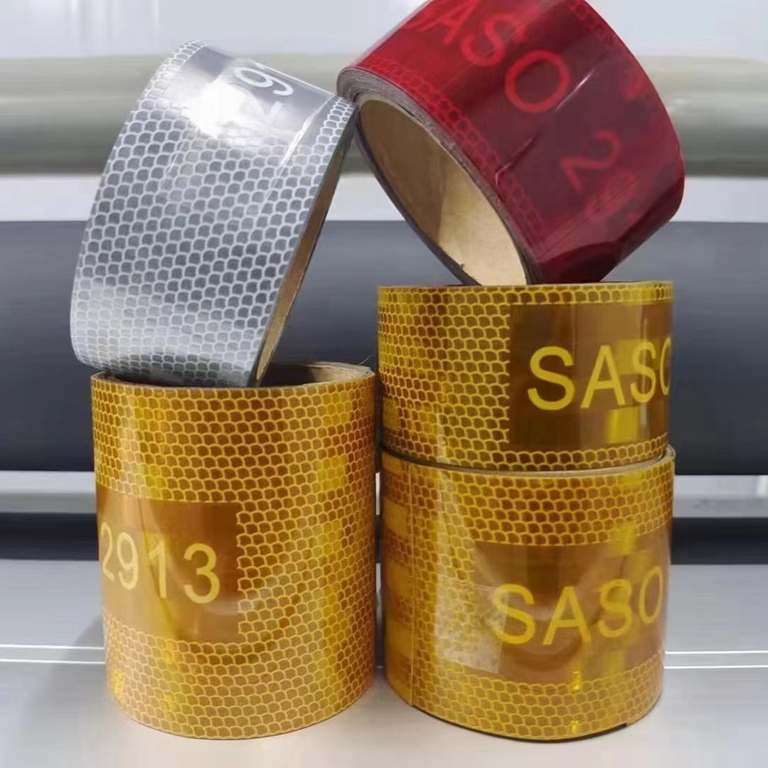 Saudi SASO reflector tape. Middle Eastern aluminum plating. Saudi SASO2913 reflector tape.