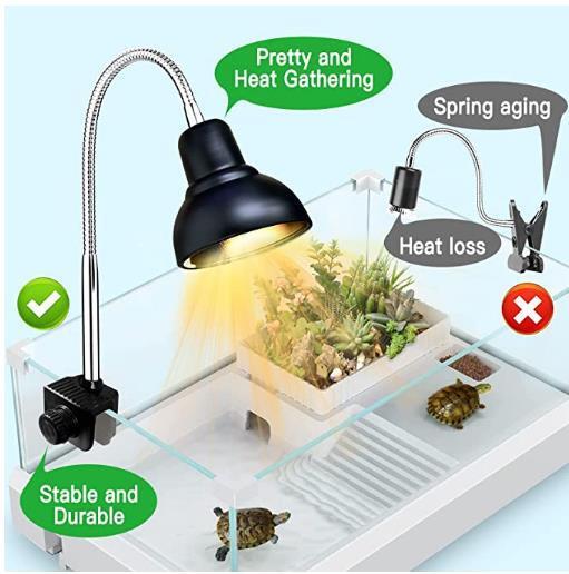 The reptile heater, UVA UVB (with light bulbs), applies to the aquariums, and the lamp shoulder.