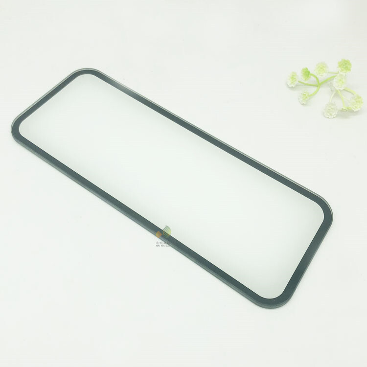 High-temperature glass, super-white silk glass, black border with white silk glass factory.