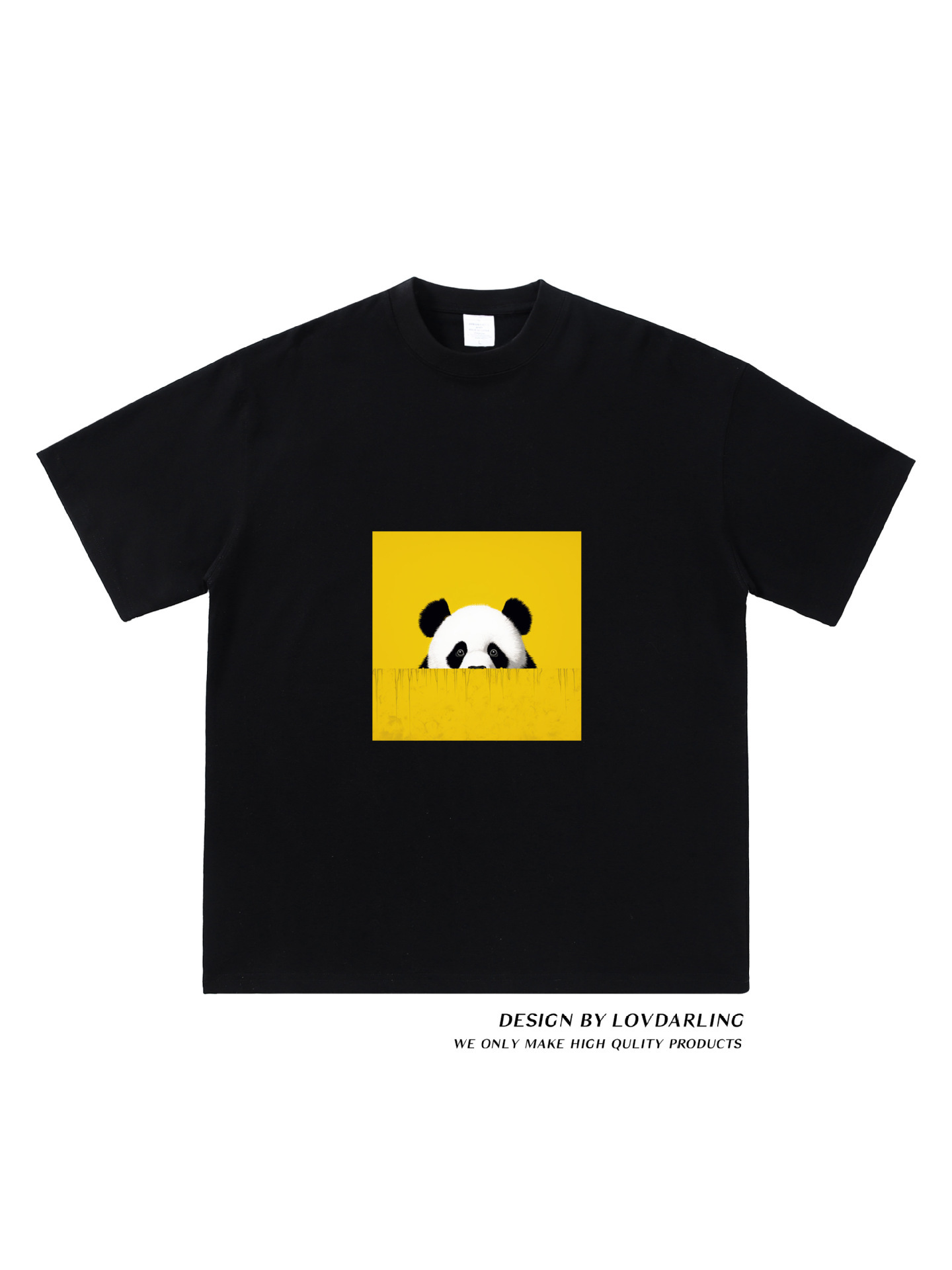 The original brand of panda-tide couples cross the border with the New China Wind T-shirt.