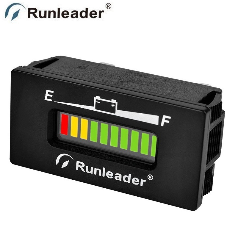 An electric car, a golf car battery, a forklift washing machine, a lead-acid battery power indicator