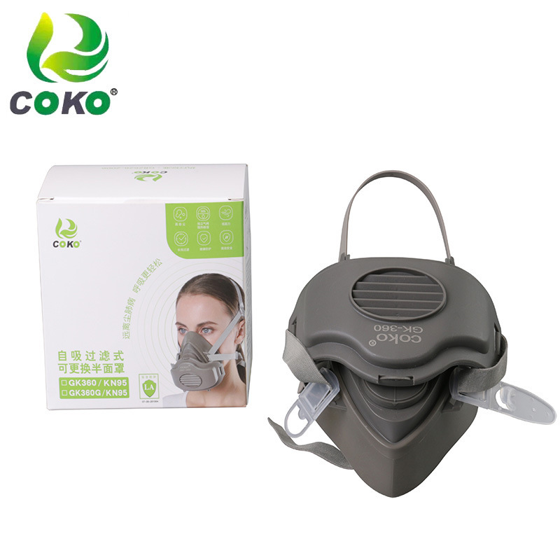 GK360 Self-sortment filtration anti-particle respirator kn95 semi-mask mask filtered cotton wholesale