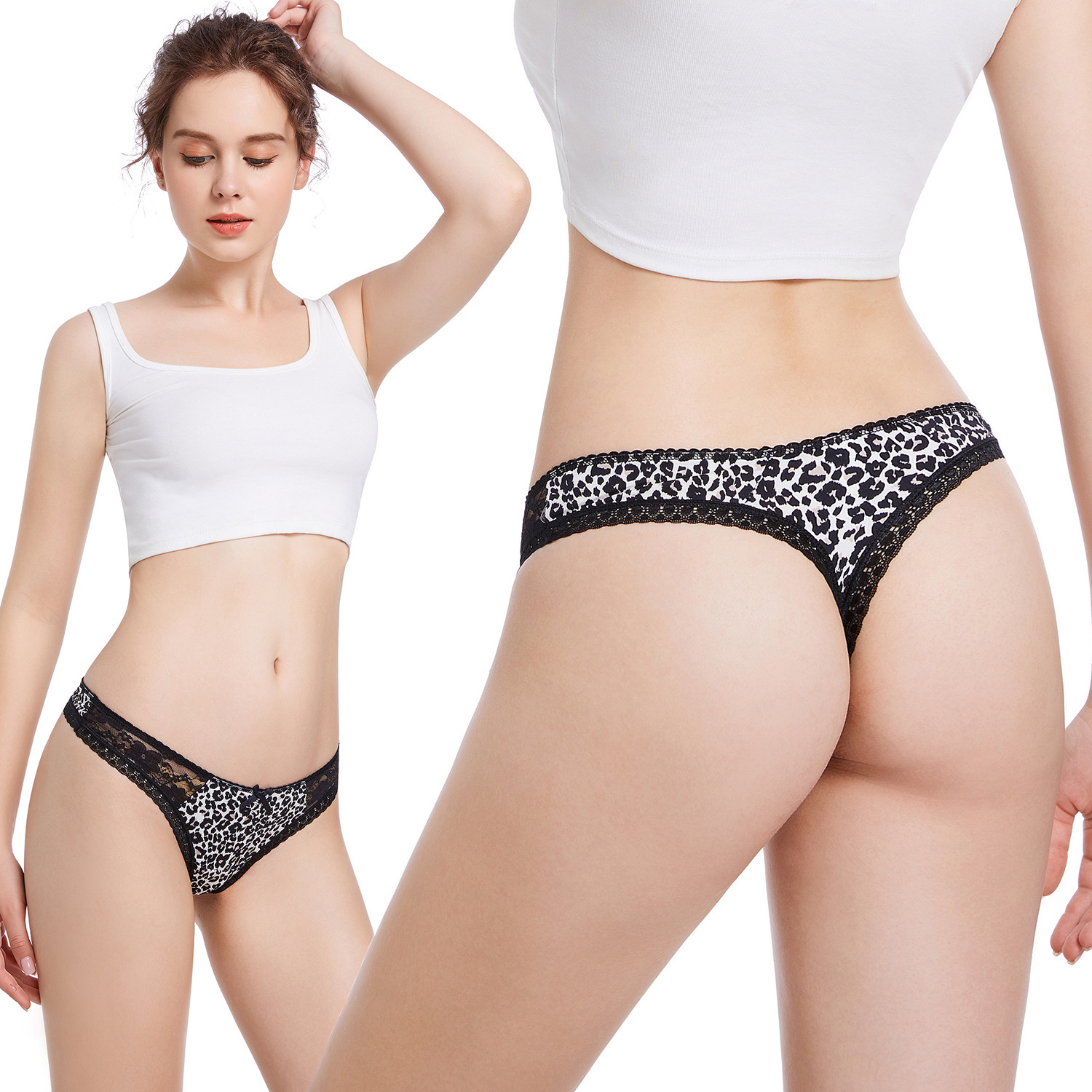 Cô Euromies, nylon thongs, cô gái quyến rũ với 7 đôi Amazons.