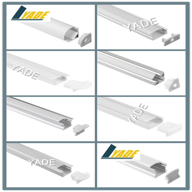 LED线灯槽 阴阳平角 免开槽 装修封边线槽 led aluminum profile