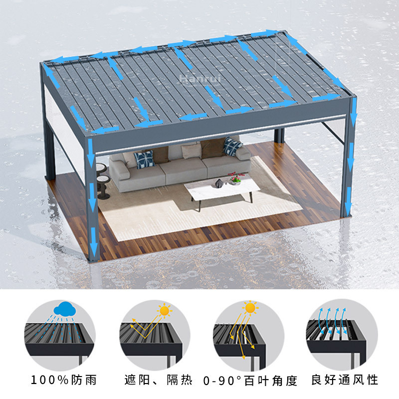 Các kiosks sân Aluminium có một nhà máy sản xuất năng lượng mặt trời cứng, rỉ sét và hoàn hảo, cung cấp trực tiếp cho bên ngoài.
