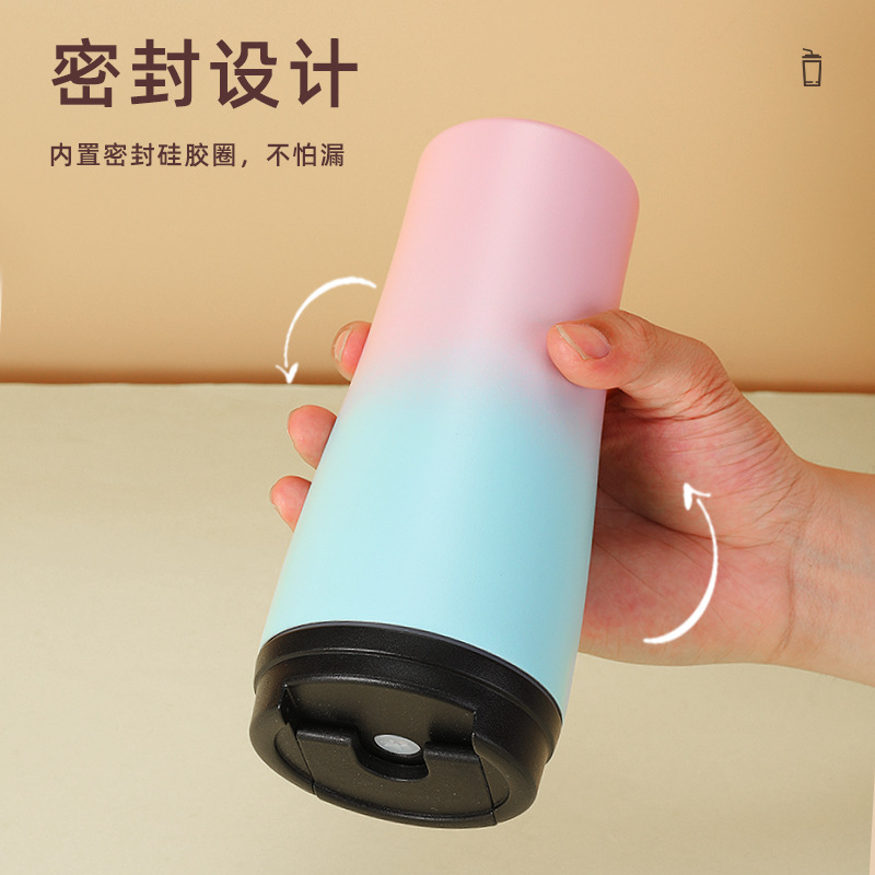 夏日纯色冰霸杯啤酒杯创意纯色汽车车载水杯随手杯可作logo可批发