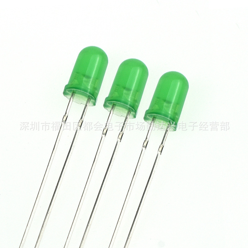 F5 red-haired beads 5mm red blue-haired blue-haired orange-coloured F3 straight-plug LED diode