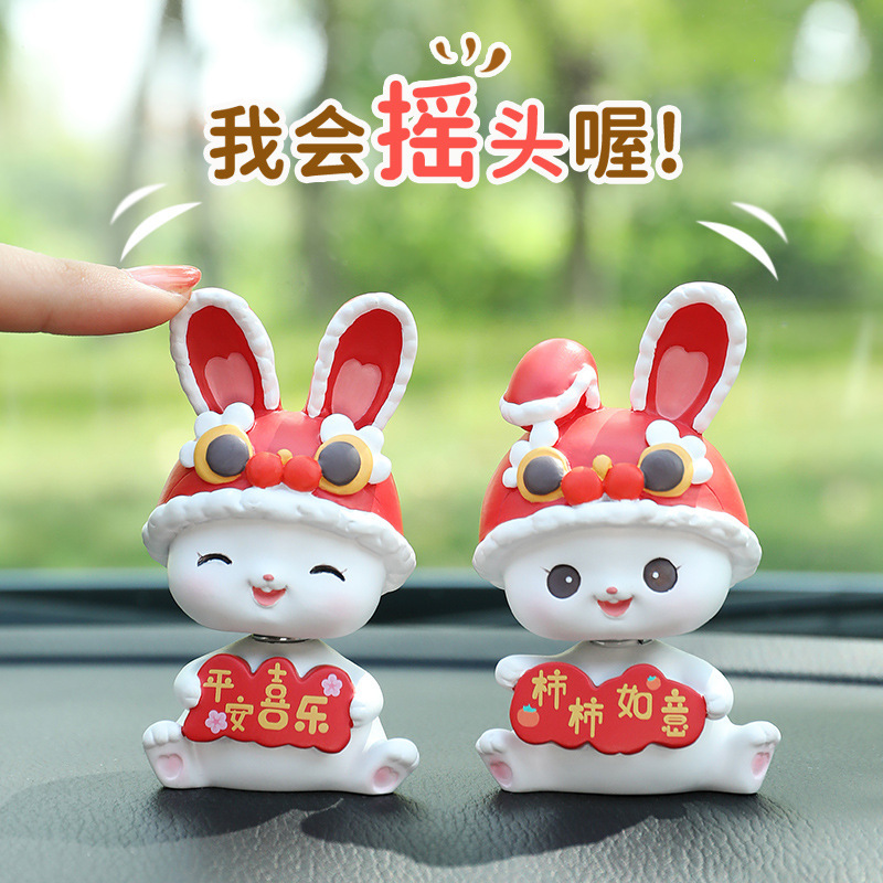 More than 2024 Cheap Rabbit Autobots Creative Little Rabbit Emblemed Pillage Controls Carborne Decorations