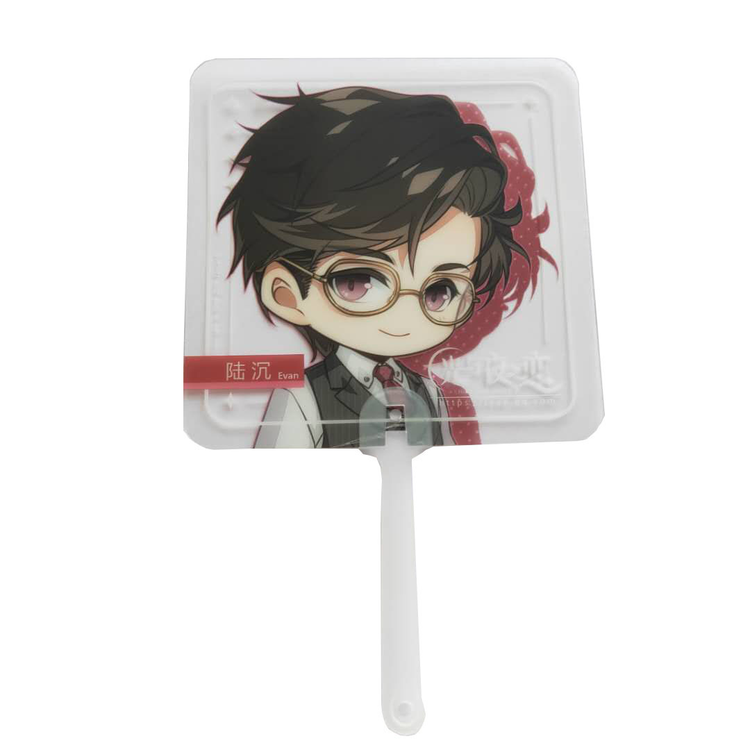 Các nhà sản xuất tự làm riêng cartoon Advertising Square PP Fan sẽ hỗ trợ các fan hâm mộ thẻ