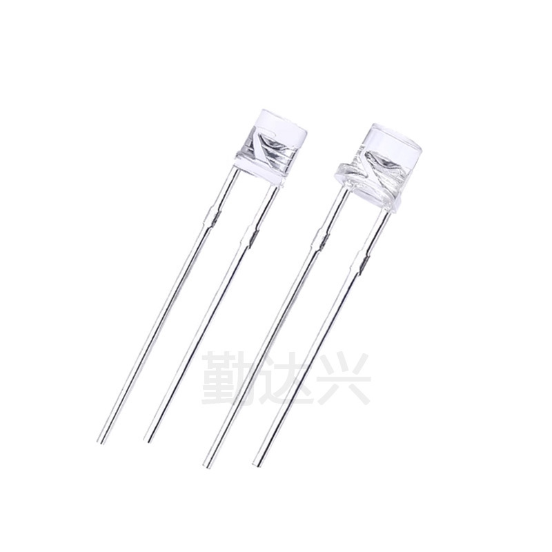 High-lighted F3/5MM flat beads, white, green, yellow and red light light signal 3mmled diode