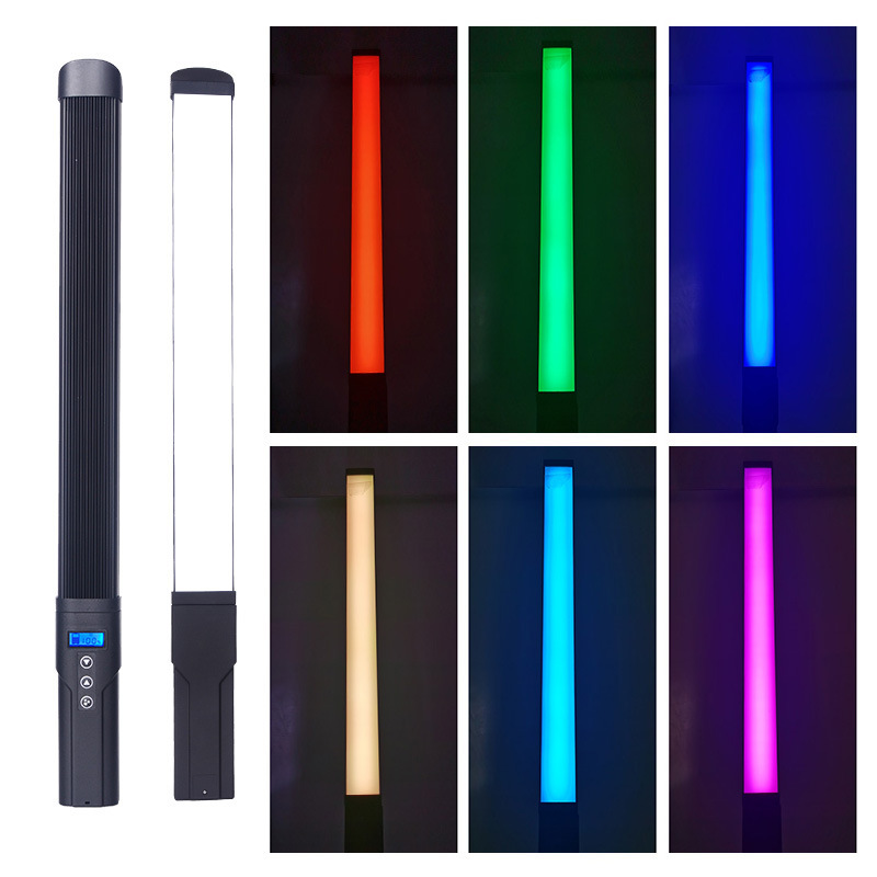 The RGB lightstick, with the led patch, was used to make a live broadcast of the light.