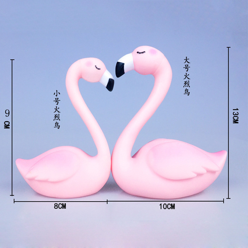 Flamingo Cake Decoration Emulsion Creative Flamingo Baking for Birthday