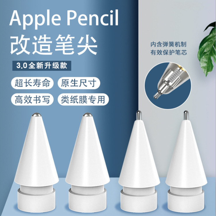 Application of Apple Pencil with long pentips without wear on iPad-type membranes resistant to grinding pentips