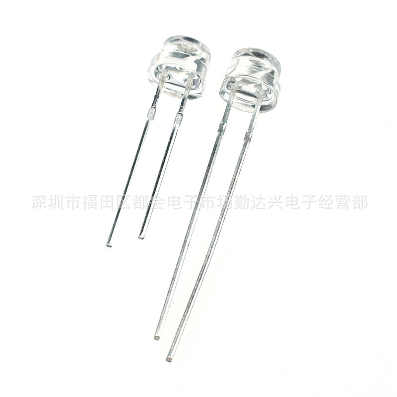 5mm straw hat, white hair orange lamp, straw hat lamp F4.8mm orange light LED light diode