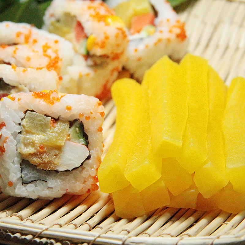 姜老大萝卜条泡菜寿司材料食材金大根寿司条大根条咸菜泡菜400g克
