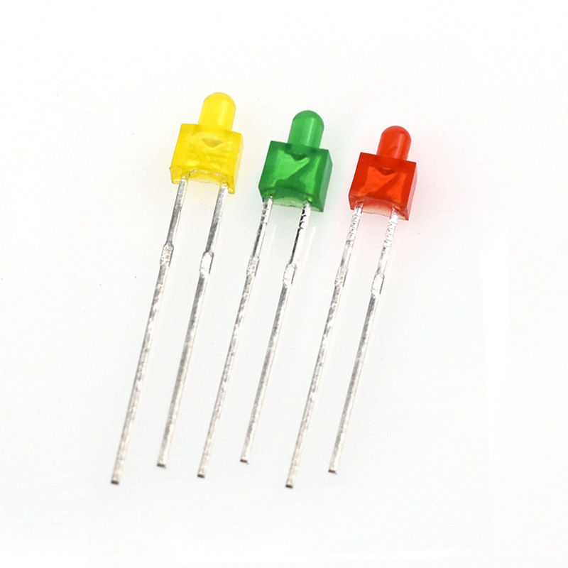 2mm titanium beads directly plugged in light diodes.