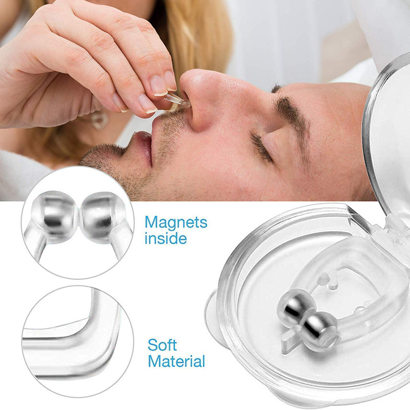 亞馬遜爆款Nose Clip磁鼻夾止鼾器 迷你硅膠止鼾神器Stop Snoring